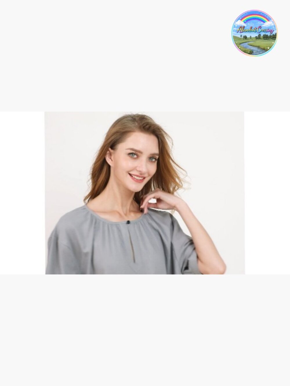 Cotton Linen Short Sleeve Midi Dress with Pockets - Picture 5 of 5
